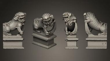 3D model Lion statue 007 M (STL)